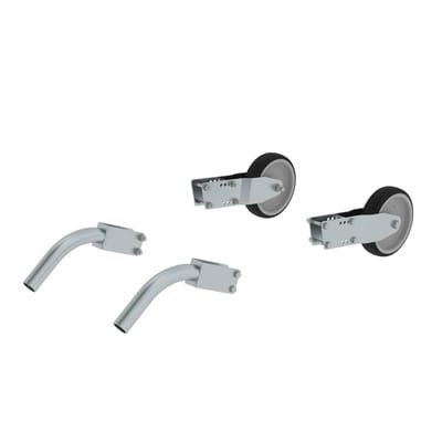 Umbausatz 2 Rollen Ø125mm und Schiebegriffe