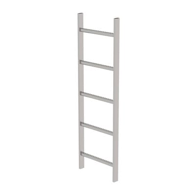Schachtleiter gebeizt 5Sp, B innen 400 außen 440mm, L 1400mm