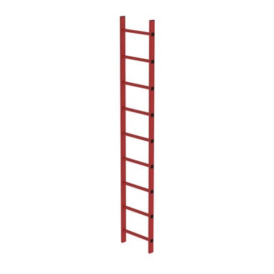 Schachtleiter 9Sp, B innen 400 außen 450mm, L 2520mm