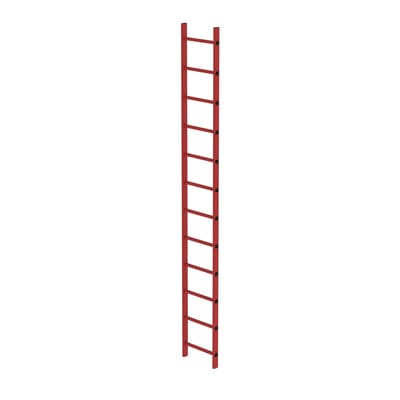 Schachtleiter 12Sp, B innen 400 außen 450mm, L 3360mm