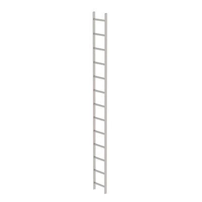 Schachtleiter gebeizt 13Sp, B innen 300 außen 340mm, L 3640mm