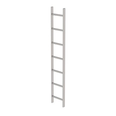 Schachtleiter gebeizt 7Sp, B innen 300 außen 340mm, L 1960mm