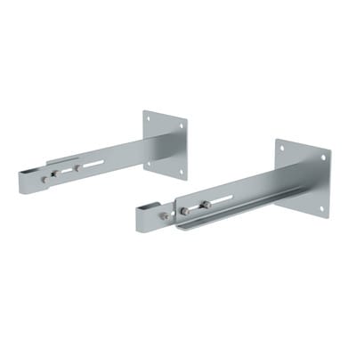 Wandhalter, Abst. 100mm, Abst. 500-600mm, Verstellb. 500-600mm Stahl verzinkt
