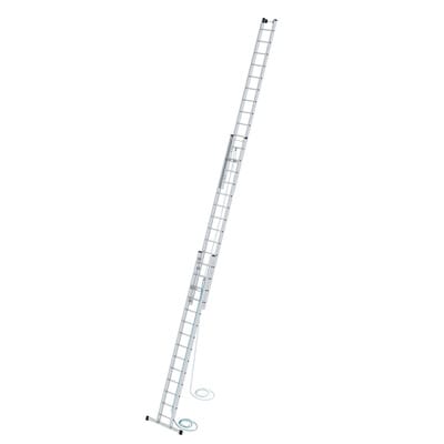 Seilzugleiter Aluminium, 3x14 Sprossen, L ausgef. 4100mm, L eingef. 9700mm