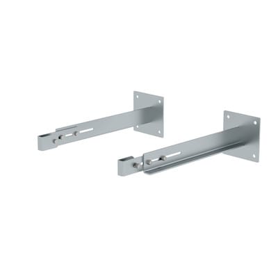 Wandhalter, Abst. 100mm, Abst. 600-700mm, Verstellb. 600-700mm Stahl verzinkt