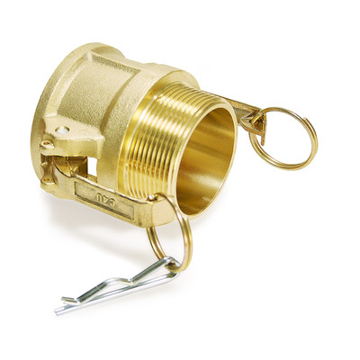 Kamlok Hebelarmkupplung, MT - Außengew., mit Ring/Clip,, Messing, NBR, DN 1