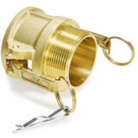 Kamlok Hebelarmkupplung, MT - Außengew., mit Ring/Clip,, Messing, NBR, DN 1 Bild 2