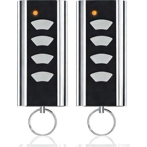 Lot De 2 Télécommandes De Rechange Pour Émetteur Manuel Normstahl Rcu433-4k, Rcu433-2k, Ea433 2km/2ks/4ks, 433 Mhz, 2 Canaux, Compatible Avec Les Motorisations De Portail Crawford Entrematic
