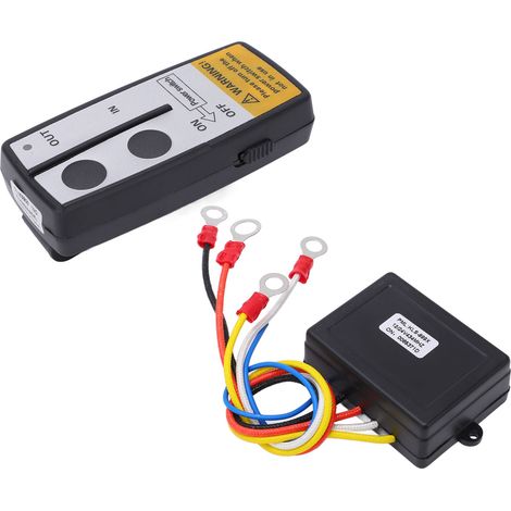 Télécommande Sans Fil Pour Treuil Avec Récepteur 12v 24v, Portée 75ft, Accessoire Universel