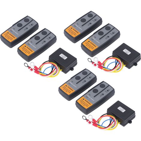 Télécommande Universelle Sans Fil 6 Pièces Avec Récepteur 3 434mhz Pour Treuil Atv Camion