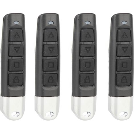 Télécommande De Garage 4 Canaux 433mhz, Clé Voiture Universelle 4 Pièces, Porte Automatique