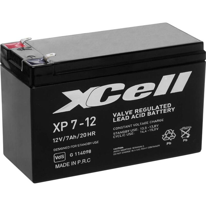 [gebraucht] B-ware Xcell Bleiakku Xp712 12v 7ah Agm Wartungsfrei Flachstecker 4,8 Mm
