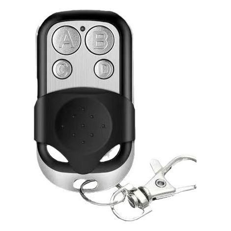 Télécommande Sans Fil À Code Tournant 433 Mhz À 4 Boutons En Métal, Duplicateur Rf Pour Portes De Garage, Portails Et Contrôle D'Accès