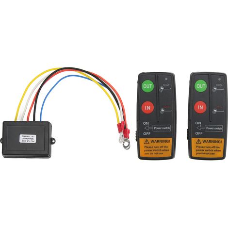 Kit Télécommande Treuil 75ft – 12v/24v Universel Pour Atv/camion