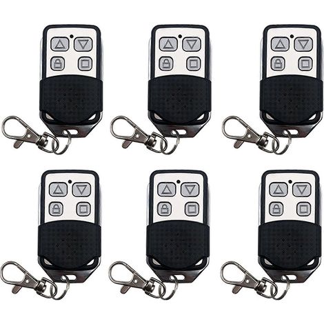 Télécommande Sans Fil 433 Mhz Pour Ouvre-porte De Garage Électrique À 4 Boutons (6 X 4 Boutons) Avec Allumeur Radiofréquence.