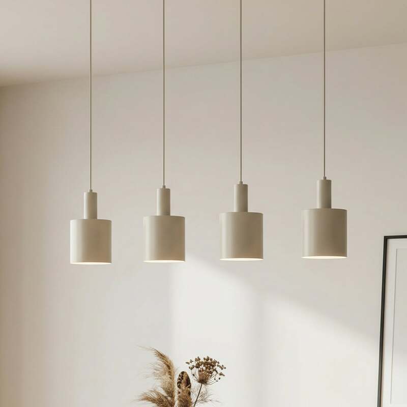 [gebraucht] B-ware Lindby Hängelampe Hängeleuchte Ovelia Led Pendelleuchte Dimmbar Beige 4-flammig