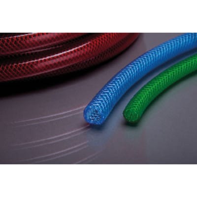 APDatec 81R PVC-Gewebeschlauch rot/transparent ø13 x 3,0mm x 50m