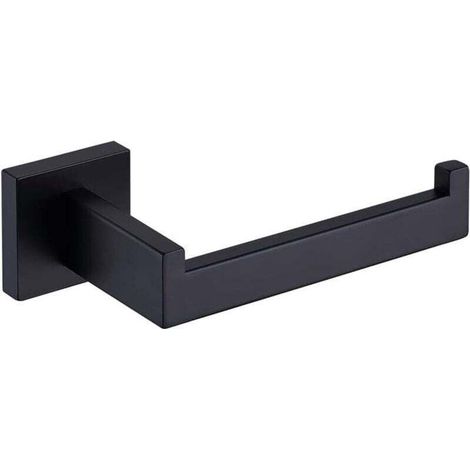 Toilettenpapierhalter, Spender Und Wandhaken Aus Mattschwarzem Edelstahl Für Bad Und Küche