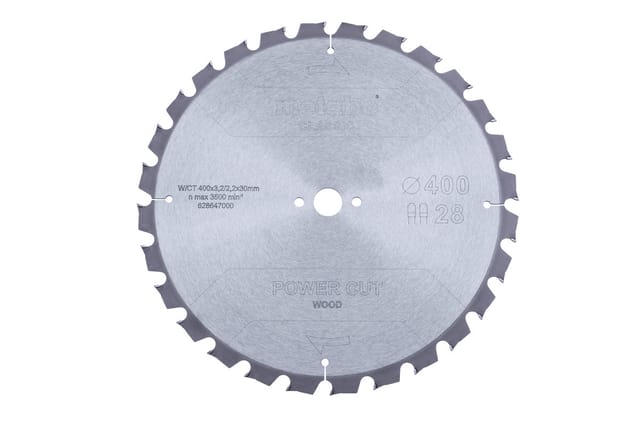 Sägeblatt "power cut wood - classic" ø400 x 3,2/2,2 x 30 Z28 TZ 15° 628647000