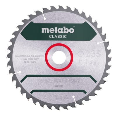 Sägeblatt "precision cut wood - classic" ø235x2,8/2,0x30 Z40 WZ 15° 628679000