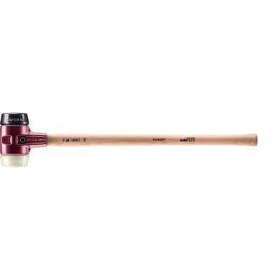 SIMPLEX-Vorschlaghammer, Gummikomposition / Nylon, mit Tempergussgehäuse und Hickorystiel | D=80 mm | 3028.081