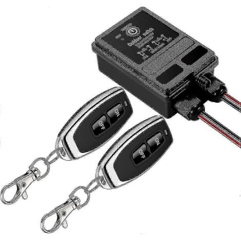 Relais 40 A, Interrupteur À Distance Sans Fil Rf, Alimentation Cc 12 V, 24 V, 48 V, 72 V, Faisceau De Câbles De 100 M (328 Pi).
