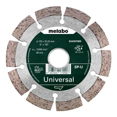 Diamanttrennscheibe 125x22,23mm, "SP-U", Universal "SP", Blister (624296000)