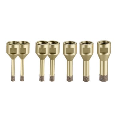 Fliesen-Diamantbohrkronen-Set M14, 7-teilig