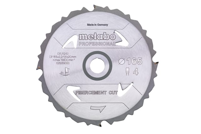 Sägeblatt "fibercement cut - professional" ø165 x 2,2/1,6 x 20 Z4 DFZ 5°