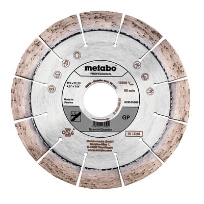 Diamanttrennscheibe 115x22,23mm, "GP", Granit "professional" (628575000)