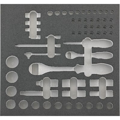 Modul 2/3 leer für Steckschlüssel 1/4"+1/2