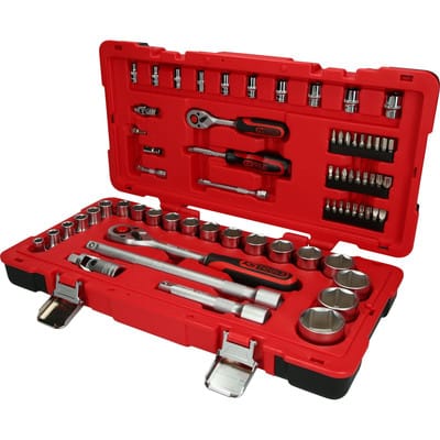 Steckschlschlüssel-Satz 1/4", 1/2", 68-teilig