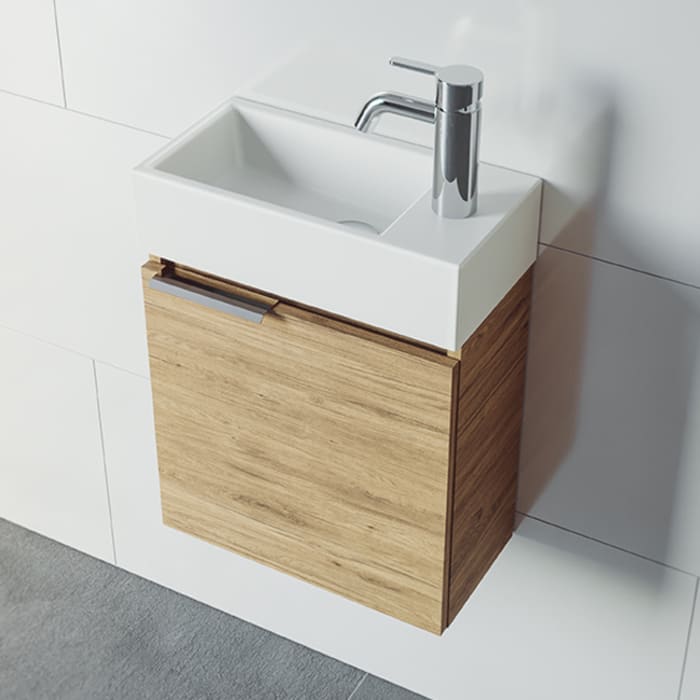 Riho Spring Rise Waschtisch Mit Unterschrank Für Gäste Wc, 1 Tür, 40 Cm, Becken Links
