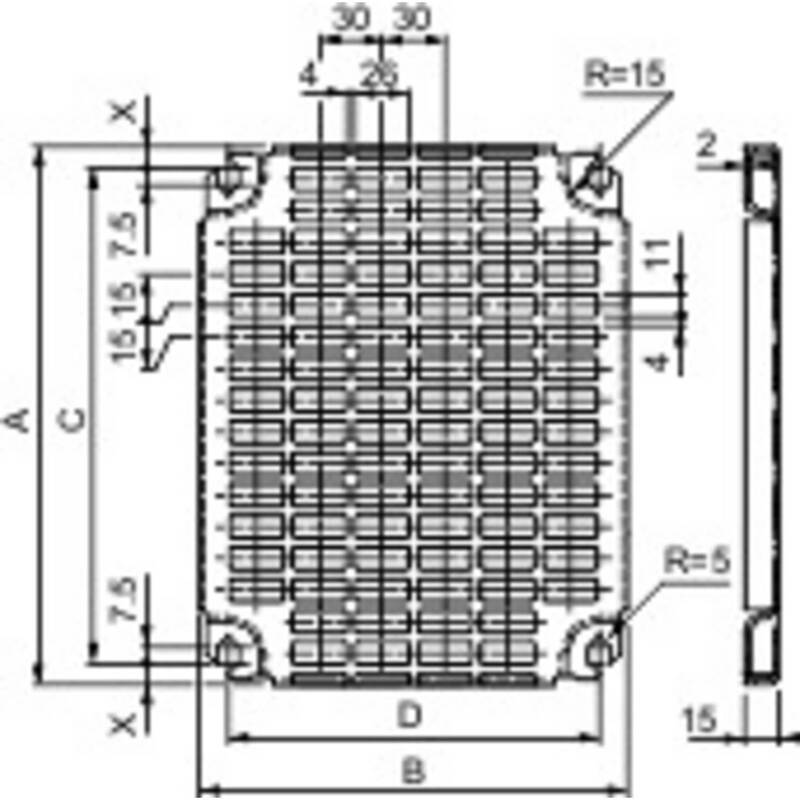 [neuwertig] B-ware Schneider Electric Montageplatte Nsymr65 Stahl Zinkbeschichtet 600x500mm 1 Stück