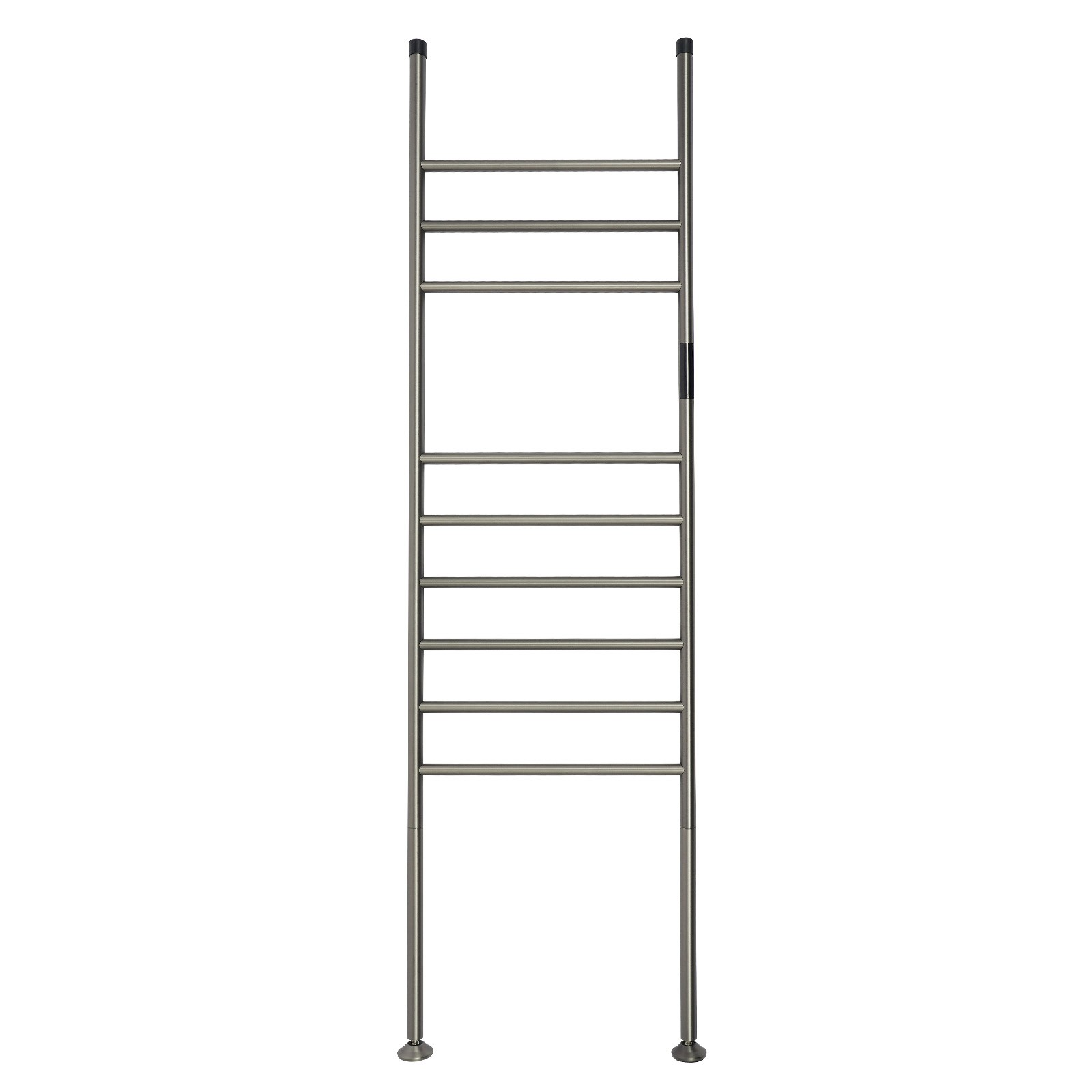 Elektrischer Handtuchtrockner Mit Standfuß, 150 W, Mit Zeitschaltuhr (1 Bis 24 Stunden), 45–70 °c. Handtuchtrockner Im Heizkörper-design Für Das Badezimmer, Vertikaler Handtuchtrockner (grau)