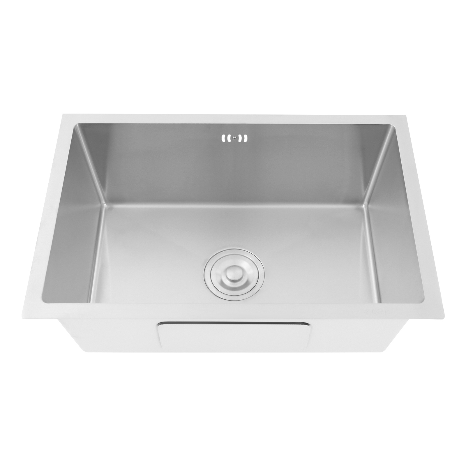 Praktische Rechteckige Spüle Aus Edelstahl, 60 X 40 Cm, Für Wohnwagen In Die Arbeitsplatte Eingelassene Spüle Aus Edelstahl 304 Unterbau-küchenspüle Mit Einem Becken, Silberfarben