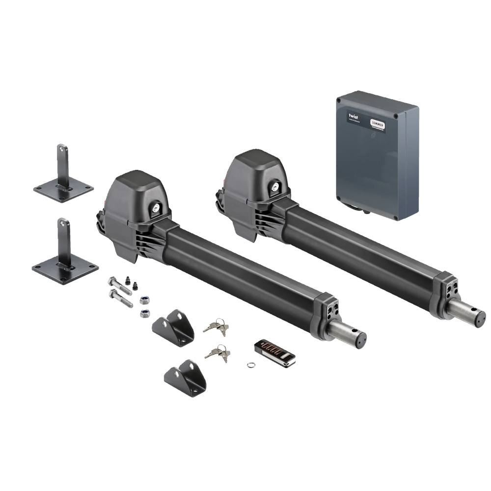 Sommer Drehtorantrieb Twist M S3 Black Set 2-flüglig - Inklusive Handsender