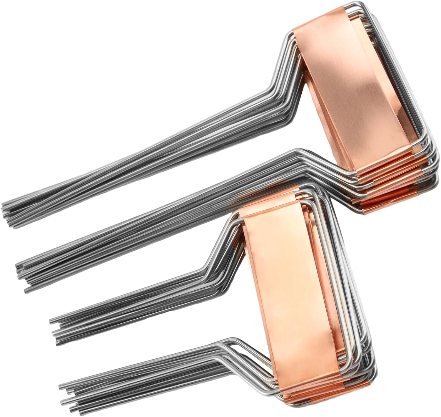 Set Mit 24 Pflanzenetiketten - Kupfer - Wasserfest - Metall - Für Kräuter - Blumenbeet-etiketten - Für Gartenschilder (15 Cm, 12 Stück, 10 Cm/12 Stück)