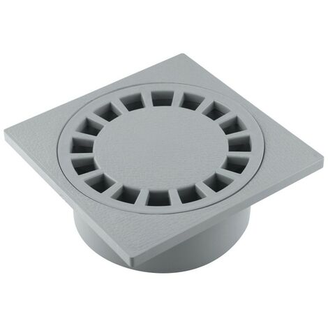Fitt 15 X 15 Cm Grauer Hofablauf Mit Integriertem F40 X M50 Abs-auslauf