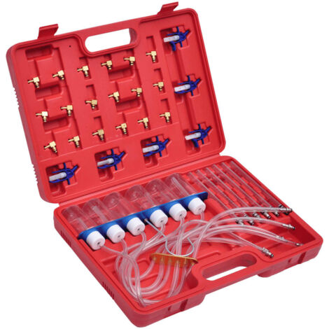 Durchflussmesser Für Common-rail-diesel-einspritzsysteme – Mit Adapterset – Diagnosewerkzeug Für Einspritzsysteme – Vidaxl