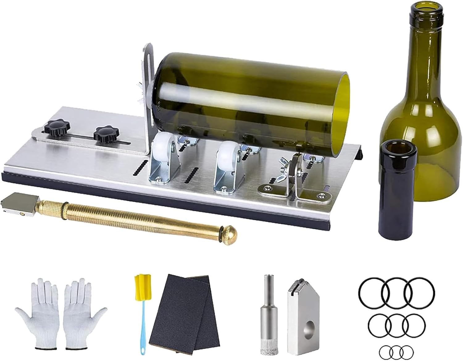 Verstellbarer Glasflaschenschneider Für Runde Weinflaschen Mit Einem Durchmesser Von 20 Bis 150 Mm, Runde Und Ovale Flaschen Für Diy-bastelprojekte, A