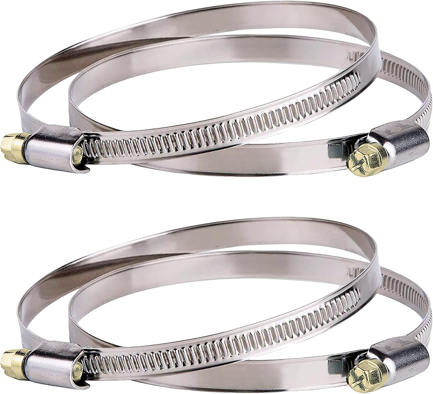 Schlauchschellen Aus Edelstahl – Set Mit 4 Schlauchschellen Mit Schneckengetriebe, Klemmbereich 91–114 Mm, Breite 9 Mm Für Lüftungskanäle Und -rohre, Lüftungsanlagen Mit Wärmerückgewinnung Und 100-mm-