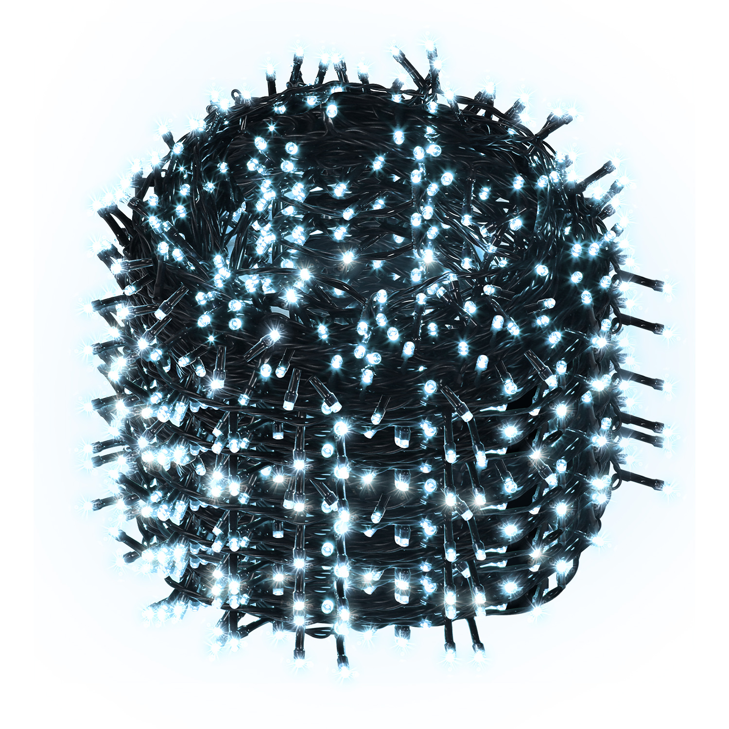 Tolletour 50m Led Lichterkette 500leds 8 Modi Mit Memory Funktion, Weihnachten Party Garten Bedienung Funkelnder Sterneffekt Deko Kaltweiß