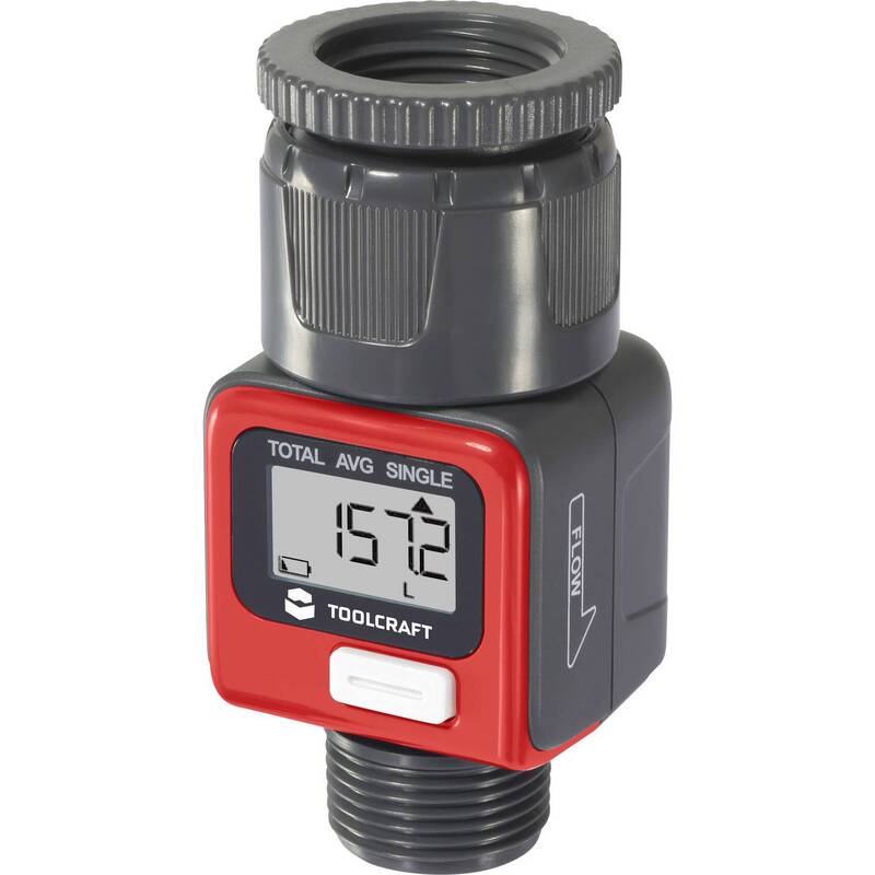 [gebraucht] B-ware Toolcraft Wasserzähler G1" Batteriebetrieben Echtzeitdurchflussverbrauch 3v