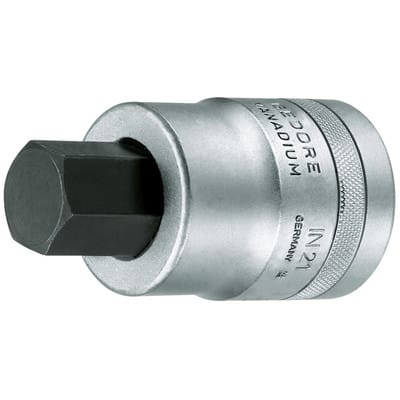 IN 21 24 Schraubendrehereinsatz 1" Innen-6-kant 24 mm