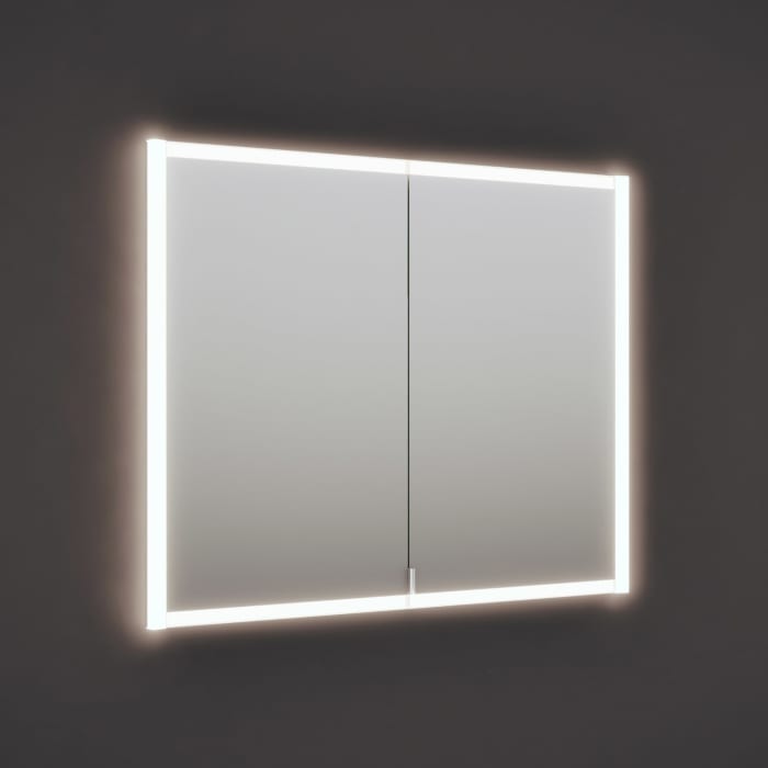 Burgbad Rl20 Spiegelschrank 102 Cm, Mit Klarglas Lichtrahmen Für Wandeinbau