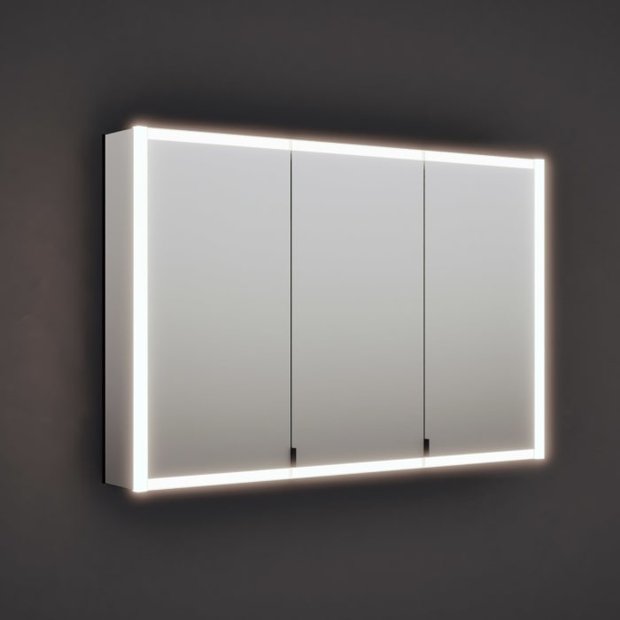 Burgbad Rl20 Spiegelschrank 121 Cm, Mit Klarglas Lichtrahmen