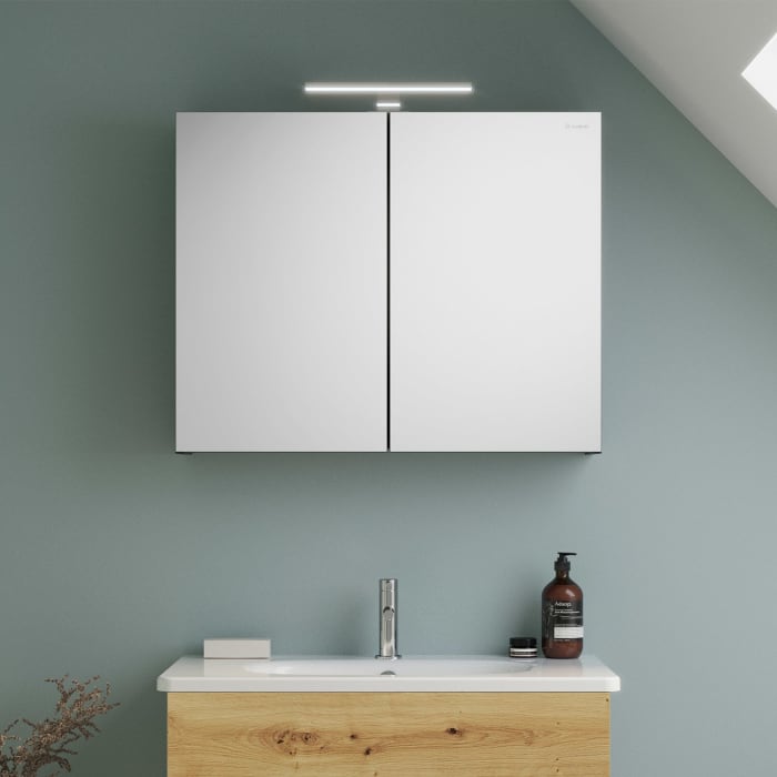 Burgbad Liniq Spiegelschrank 80 X 64 Cm