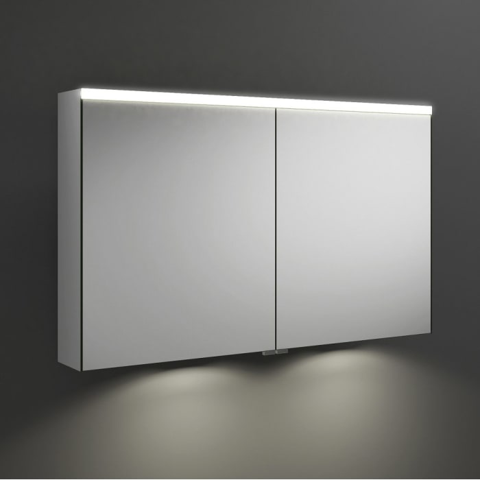 Burgbad Iveo Spiegelschrank Mit Led-beleuchtung Und Led-waschtischbeleuchtung 110,8 Cm