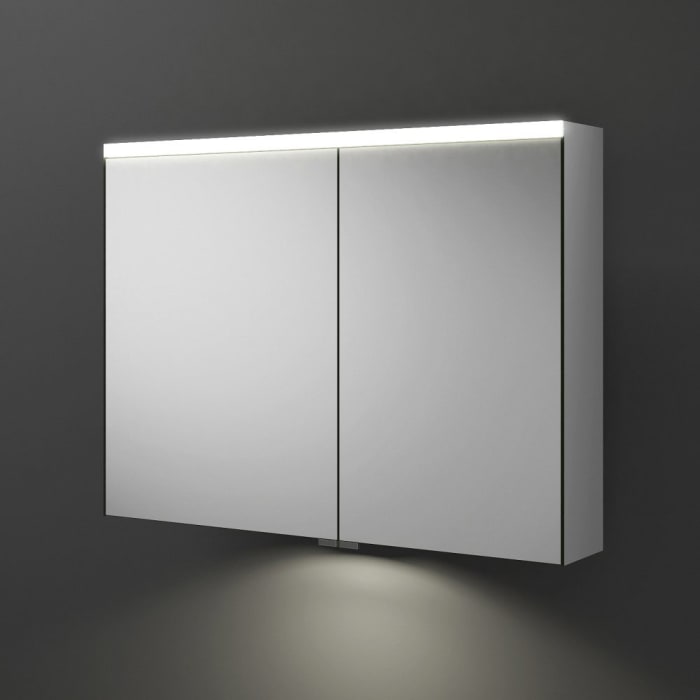 Burgbad Iveo Spiegelschrank Mit Led-beleuchtung Und Led-waschtischbeleuchtung 90,8 Cm